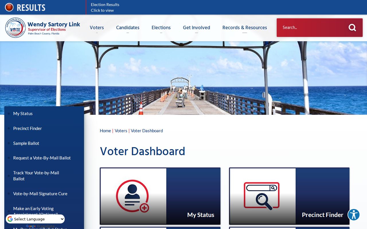 Wellington resident lookup with Palm Beach voter My Status