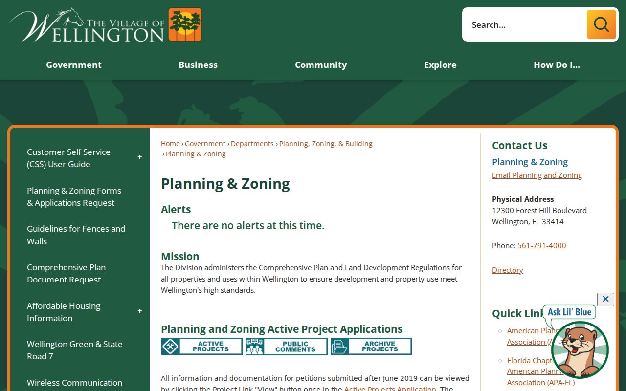 Wellington street directory planning and zoning records page